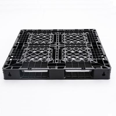 China Eco-friendly Pallet Thickened Black Disposable Pallet Plastic Pallet Container Factory Direct Shipping Sales 1100*1100*125 1100*1100*150 for sale