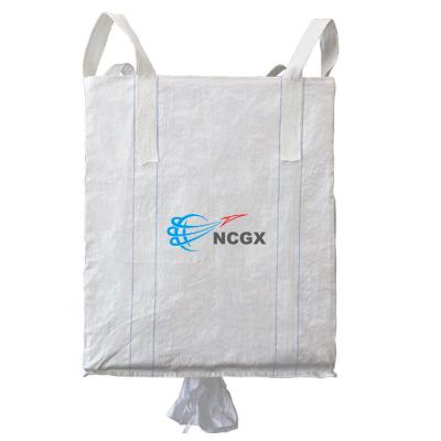 China Hot Sale ANTISTATIC PP Zip 100% Virgin Storage Bag Material FIBC Bags Reusable Plastic Bag Jumbo Used Jumbo Bulk for sale