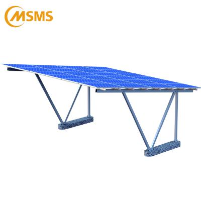 China solar parking lot ground support structure flat ground for sale