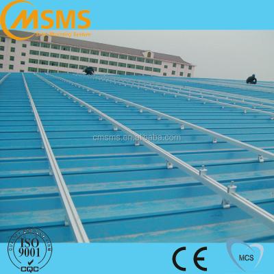 China Industrial Tin Roof Bracket For PV Solar Panel Bracket System/Corrugated Steel Roof Bracket/Solar Roof Panel Structure for sale