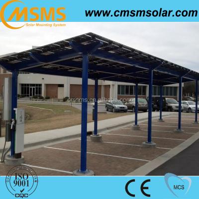 China Industrial Aluminum Parking Lot 30kw Solar Panel Rack Frames With Structure for sale