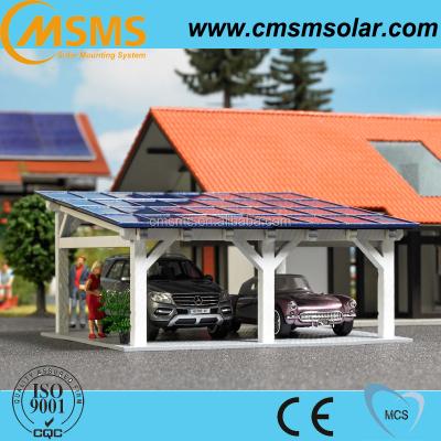 China Industrial Aluminum Solar Parking Rack System For Parking Installation for sale