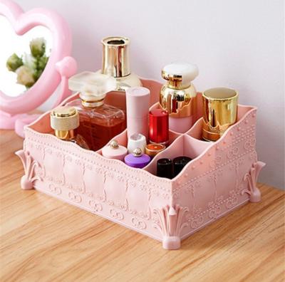 China Simple Wholesale Cosmetic Storage Box Decoration Storage Box Home Makeup Organizer Box for sale