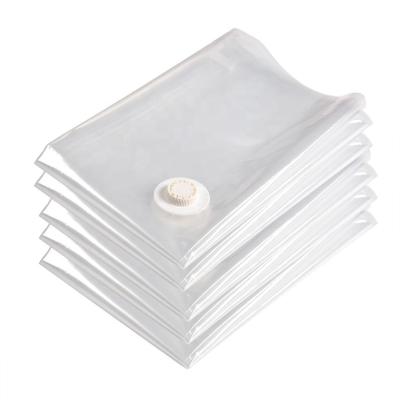 China Sustainable Plastic Space Saver Clothing Bag Vacuum Clothes Plastic Storage Bags Large Vacuum Bags for sale