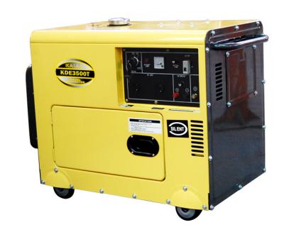 China Single Phase Small Diesel Generator Weatherproof With Low Oil Alarm System for sale