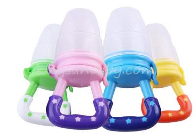 China Silicone Baby Fruit Feeder Silicone Baby Teether Around 55*18mm Size 35g / Pcs Weight for sale