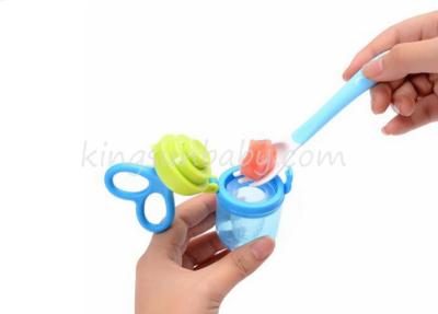 China Stylish BPA Free Silicone Baby Teether Food Grade Feeder Infant Nutrition Odorless for sale