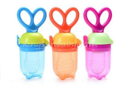 China Baby Food Bottle Feeder  	Silicone Baby Teether Fresh Weaning Food Soother Container for sale