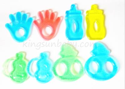 China BPA Free Water Filled Silicone Baby Teether Different Shapes Soft Toy ODM / OEM for sale