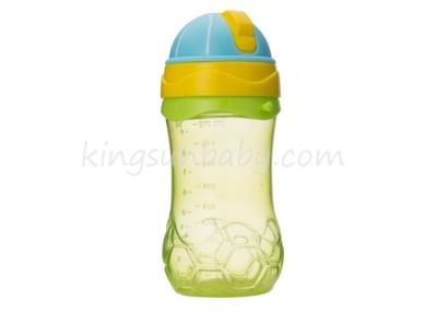 China 9 Oz Double Color Sport Baby Drinking Bottle With Soft Straw Not Easily Broken for sale