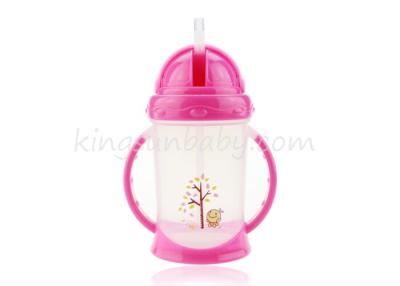 Chine Tasse de Sippy de nourrisson pour l'eau potable facilement, tasse d'enfant en bas âge avec la paille 350ml à vendre