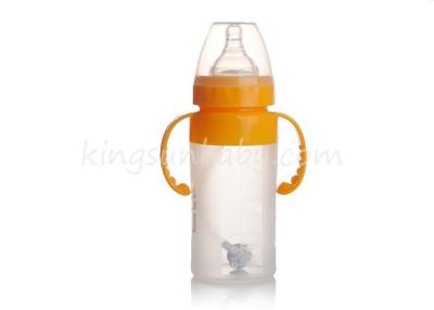 China Yellow / Blue Silicone Baby Bottle Odorless Meet International Food Grade Standard for sale