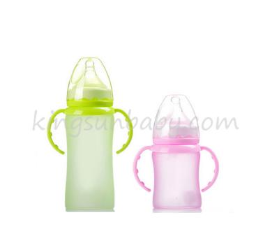 China Glass Bottles For Breastmilk Storage , Temperature Sensitive Sterilizing Baby Bottles for sale