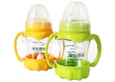 China Glass Baby Bottles Normal Neck With Polypropylene Material Temperature -20c To 600c for sale