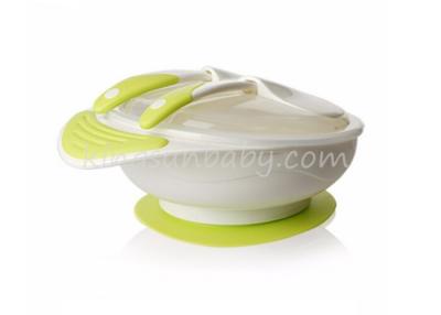 China Eco-friendly PP Baby Suction Bowl With Spoon Fork and Cap Anti-slip BPA Free for sale