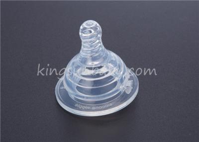 China Wide Mouth Transparent Baby Feeding Nipple Non-toxic Silicone Teat Eco-friendly for sale