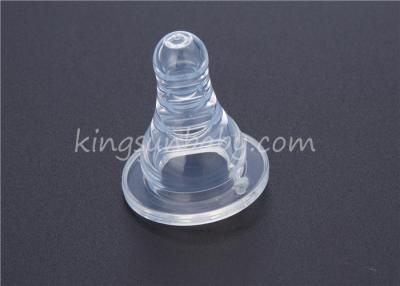 China Normal Neck Baby Silicone Nipple For Feeding Bottle Pollution-free Non-toxic for sale