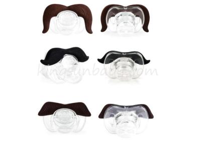 Chine Tétine nouveau-née de bébé de moustache noire de bébé dans différents mamelons drôles infantiles modèles de Soother à vendre