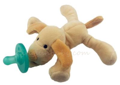 China Food Grade Plush Animal Newborn Baby Pacifier Toy , Infant Teething Soother Eco friendly for sale