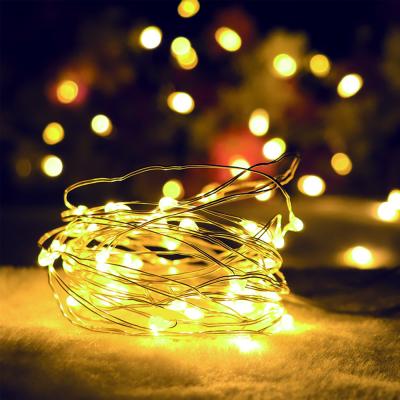 China LED Copper Lamp Christmas Decoration Wire Wire Led String Lights Christmas Fairy Light Christmas Outdoor Twinkle Lights for sale