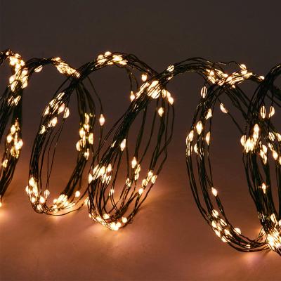 China Copper wire string lights 360LED invisible led string lights led copper wire twinkle light led battery light for sale