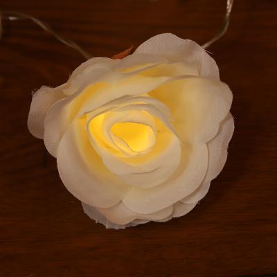 China Romantic Proposal Wedding Indoor Decoration Valentine's Day Home Decoration Led Rose Small Lights Flash Battery Powered String Light for sale