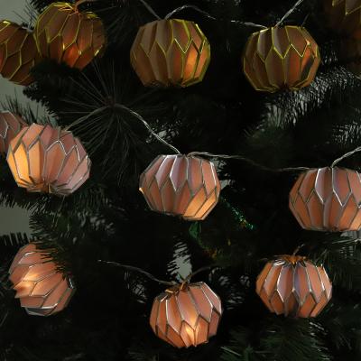 China Indoor Decoration Origami Led Decorative Paper Lantern/Flower String Lights Christmas Lighting Decoration Lantern 80 Lighting And Circuitry Design for sale