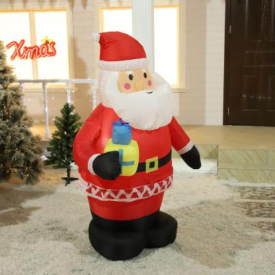 China 150/Hcm 12m Inflatable Christmas Lights Outdoor Decoration Led Lights Inflatable Santa Claus For Garden Party Holiday Decor for sale