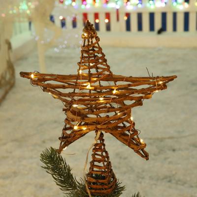 China Indoor Tree Topper Star Lights For Christmas Decoration Christmas Tree Led Decorations for sale