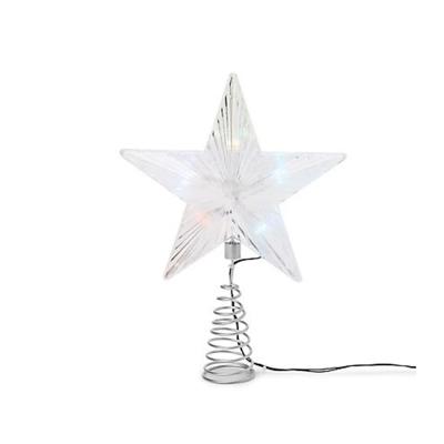 China Christmas Tree Top Star Christmas Decoration Modern Hanging Plastic Lighted Angel for sale