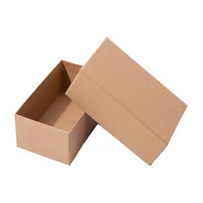 China Recycled Materials Kraft Paper Cardboard Gift Packaging Custom Rigid Brown Paper Box for sale