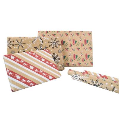 China New Recycled Materials Christmas Wrapping Paper Gift Wrapping Wrapping Papers For Christmas for sale