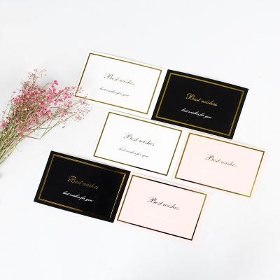 China Supply good quality gold foil greeting cards hot stamping business card birthday card directly supply for sale