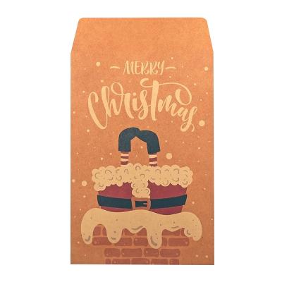 China Eco Friendly Wholesale Decorative Recycled Materials Kraft Paper Greeting Cards Envelope Set For Christmas for sale