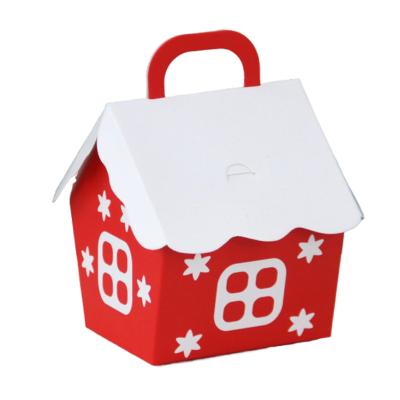 China Disposable Creative Home Shaped Christmas Gift Wrapping Paper Chocolate Candy Boxes for sale