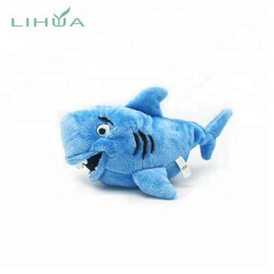 China Custom Plush Soft Blue Shark Plush Toy for sale