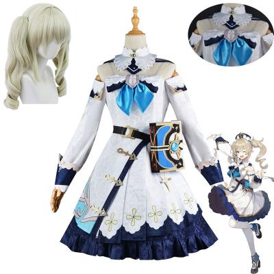 China Cool Popular Cosplay Comic Costume Hollywood Game Costume Genshin Impact Witch Costume For Women Barbara Game Cosplay Dress for sale