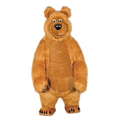 China Polyester Factory wholesale Enjoyment CE inflatable giant 2M/2.6/3M inflatable brown Masha the bear Polar Bear mascot costume for sale