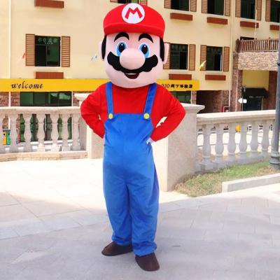 China Polyester 2023 New Adult Size Super Mario Mascot Costume Super Mario cosplay costumes mascot High Quality Fancy Dress Lovely Brothers for sale