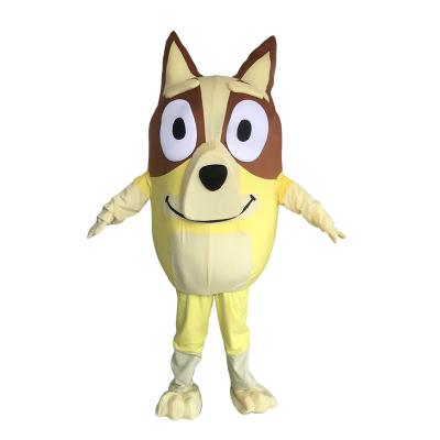 China Polyester 2023 Cute Bingo Dog Cartoon Mascot Costume Plush Cosplay Character Outfit Halloween Christmas Fancy Dress For Adult for sale