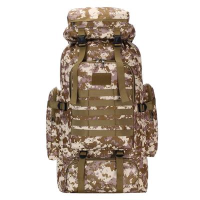 China Camouflage 75L Large Capacity Travel Backpack Men's Outdoor Waterproof Travel Backpack Sports Outdoor Rucksacks Big Rucksacks for sale