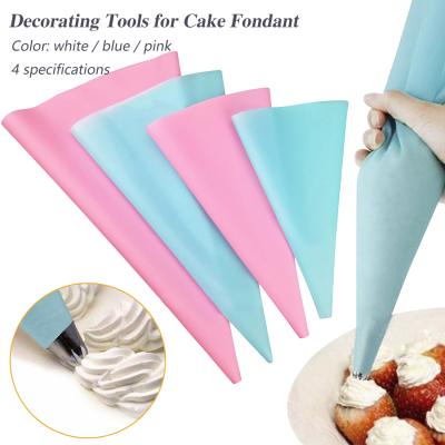 China Silicone Pastry Icing Decorating Bag Silicone Confectionery Bag Cream Cake Piping Spout DIY Decorating Tools for Cake Fondant for sale