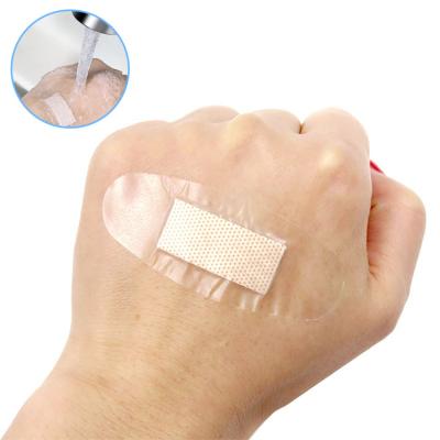 China Wholesale Wrapped Transparent Nonwoven Elastic Waterproof Band Aid Medical Treatment Band Aid Waterproof Small for sale