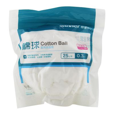 China High Quality Pure Cotton Sterilized White Medical Hygroscopic Cotton Ball 100% Hygroscopic Cotton Ball for sale