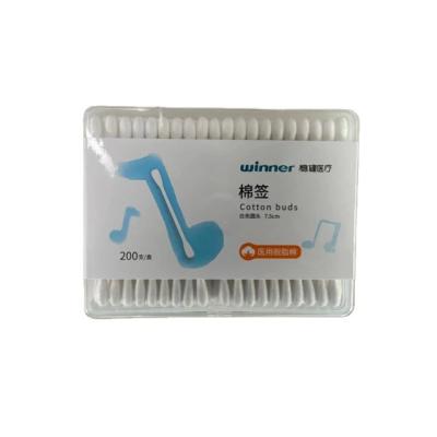 China 100% environmental friendly paper stick CE cotton pads eco-friendly certification 100% swab medical cotton swabs for sale