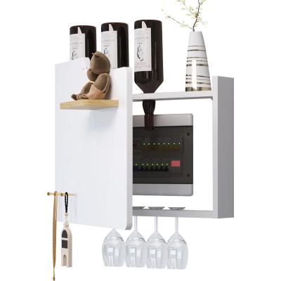 China Simple and modern wall hanging wine rack electric meter box decoration painting for sale