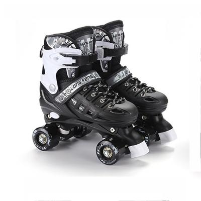 China Fashion Flashing\Comfortable\Durable Fashionable Two-Row Skater Shoes Glitter Roller Skates 4 Wheel Women Adults Man Roller Skates Quad Skates for sale