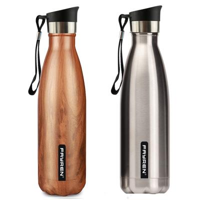 China Promotional Customized Business Christmas Fashion Wash Spray Vacuum Insulated Metal Sports Double Wall Stainless Steel Water Bottle for sale