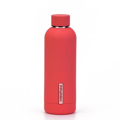 China PORTABLE Dropshipping Eco Friendly Reusable Customized Colorful Rubber Painted Stainless Steel Vacuum Insulated Thermos Flask for sale