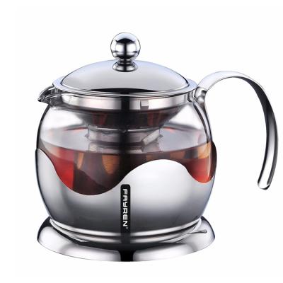 China Viable Plunger French Press Filter Press Percolator Stainless Steel Thermal Coffee Pot and Glass Tea Maker for sale